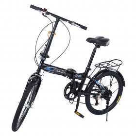 Outeck Leisure 20in 7 Speed ??City Folding Mini Compact Bike Bicycle Urban Commuters