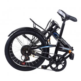 Botrong Leisure 20inch 7 Speed City Folding Mini Compact Urban Bicycle Suitable for Adults and Teenagers