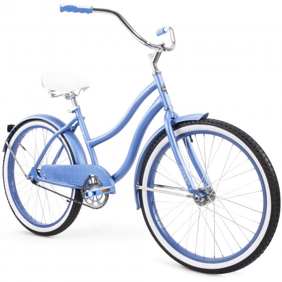 Huffy 24\" Cranbrook Women\'s Comfort Cruiser Bike, Periwinkle Blue