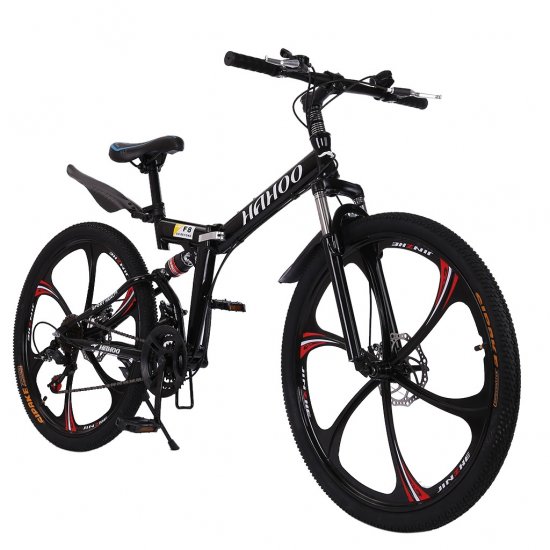 Details about   26" Folding Mountain Bike Front Suspension Road 21 Speed Bikes Bicycle Black 