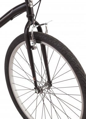 Schwinn Brookline cruiser bike, 27.5 inch wheel, 7 speeds, black