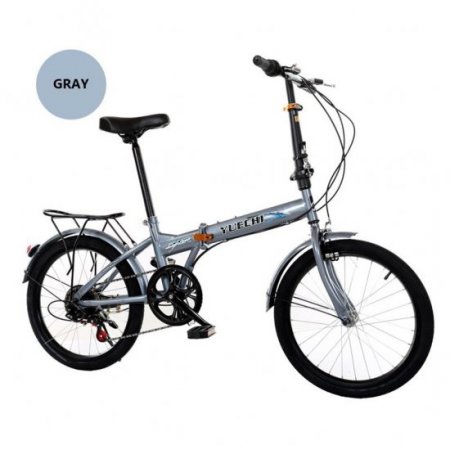 Folding Mini Compact Bicycle Urban Commuters Leisure 20in 7 Speed ​​City  Bike 