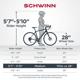 Schwinn Millsaps Men's/Women's, 700c Wheels, Road Bike, 14 Speeds, Black / Red, Cyclocross