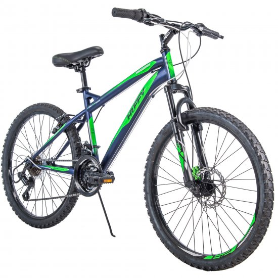 Huffy 24\" Nighthawk Boys\' Mountain Bike, Blue/Green