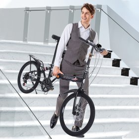 iLH 20in 7-speed city folding compact suspension bike city commuters