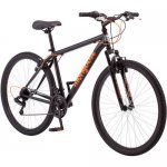 Mongoose Excursion Mountain Bike, Men's, 27.5", Black/Orange