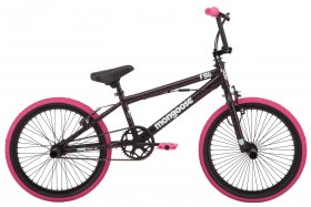 Mongoose FSG BMX Bike, 20-inch wheels, single speed, black / pink