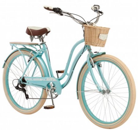 Schwinn Cabo Cruiser Bike, 26-inch wheels, vintage-style womens frame, blue