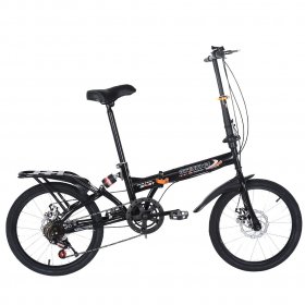 Sayhi 20in 7-speed city folding compact suspension bike city commuters