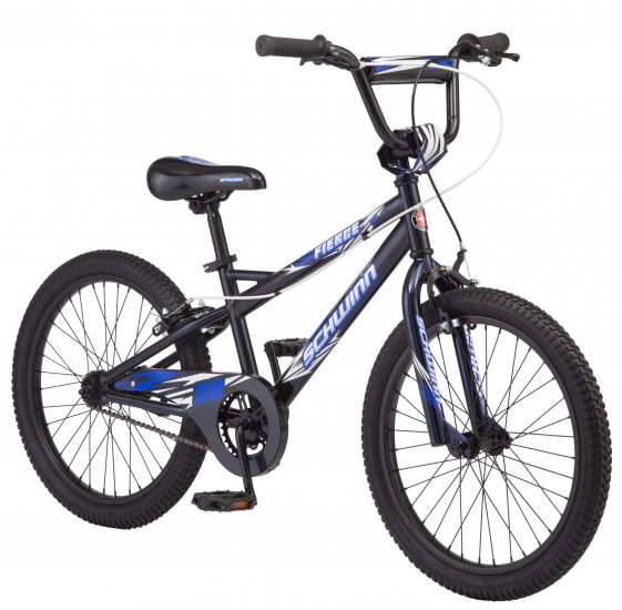 Schwinn Fierce Kids Bicycle, 20-inch wheels, boys\' frame, ages 6 and up, blue