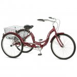 Schwinn Meridian Adult Tricycle, 26 -Inch Wheel, Black Cherry