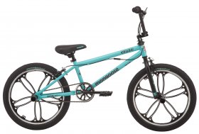 Mongoose Craze Freestyle BMX Bike, 20-inch Mag wheels, 4 Freestyle Pegs, ages 6 and up, Black, Mint, girls, boys