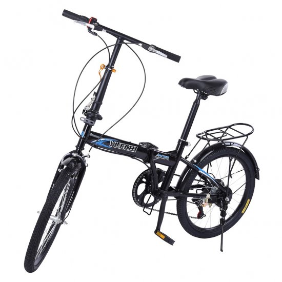 Folding Mini Compact Bicycle Urban Commuters Leisure 20in 7 Speed ​​City  Bike 